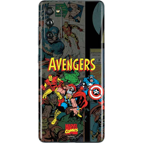 Marvel Classic Comics Avengers Assemble Galaxy S20 Fan Edition Skin